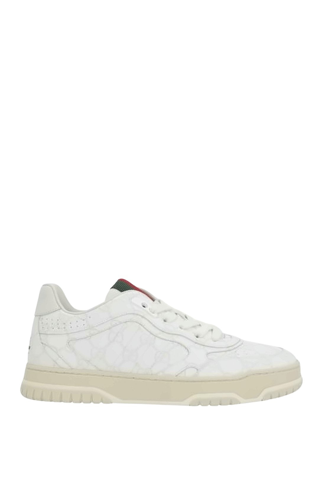 Low-Top Sneakers with Subtle Monogram Pattern