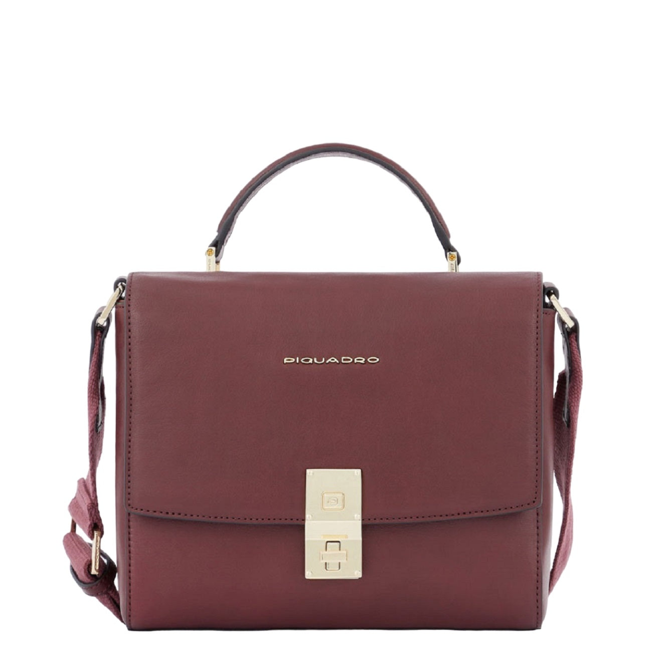 Bordeaux Leather Shoulder Bag