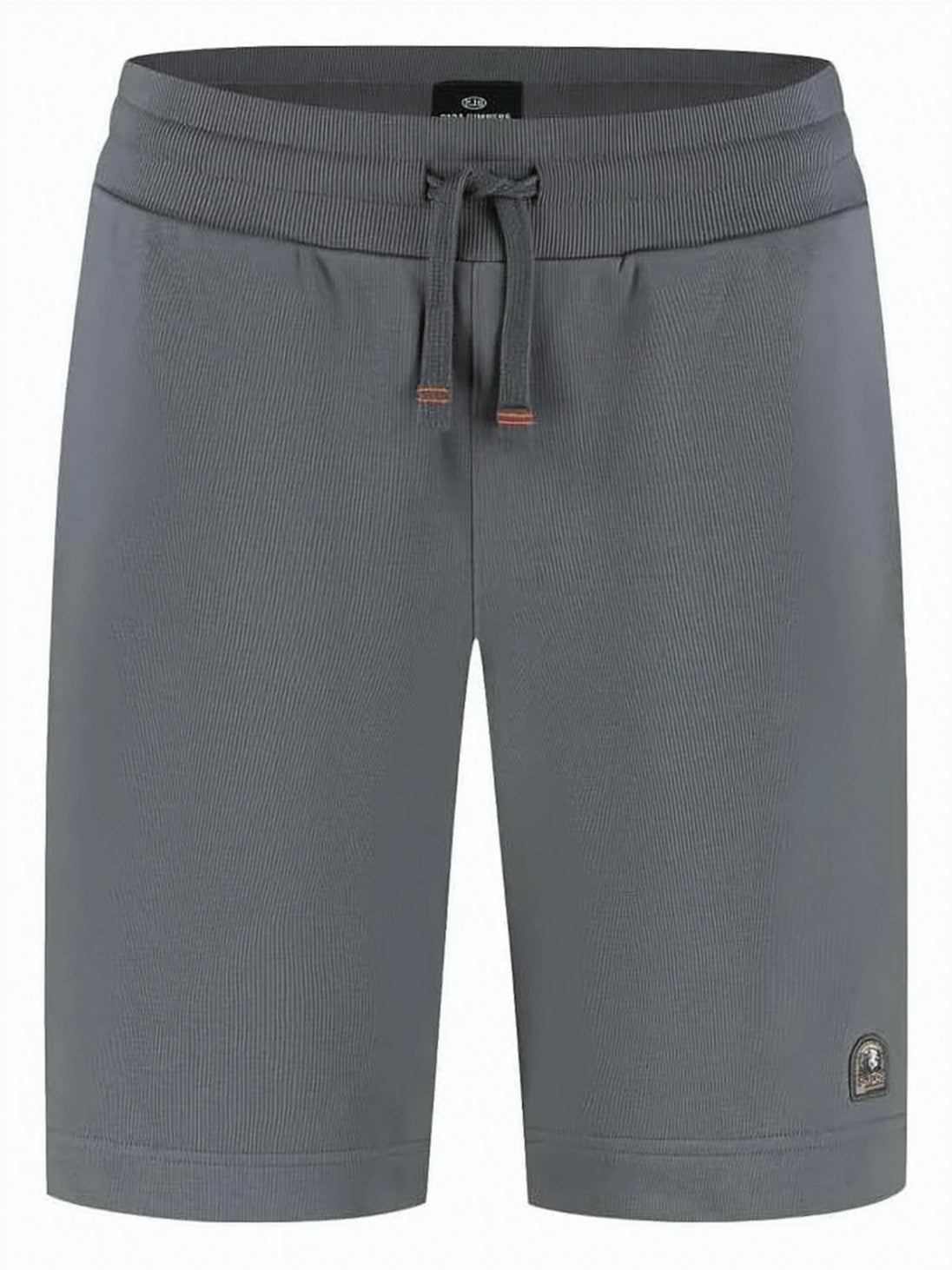 Knee-Length Grey Drawstring Shorts