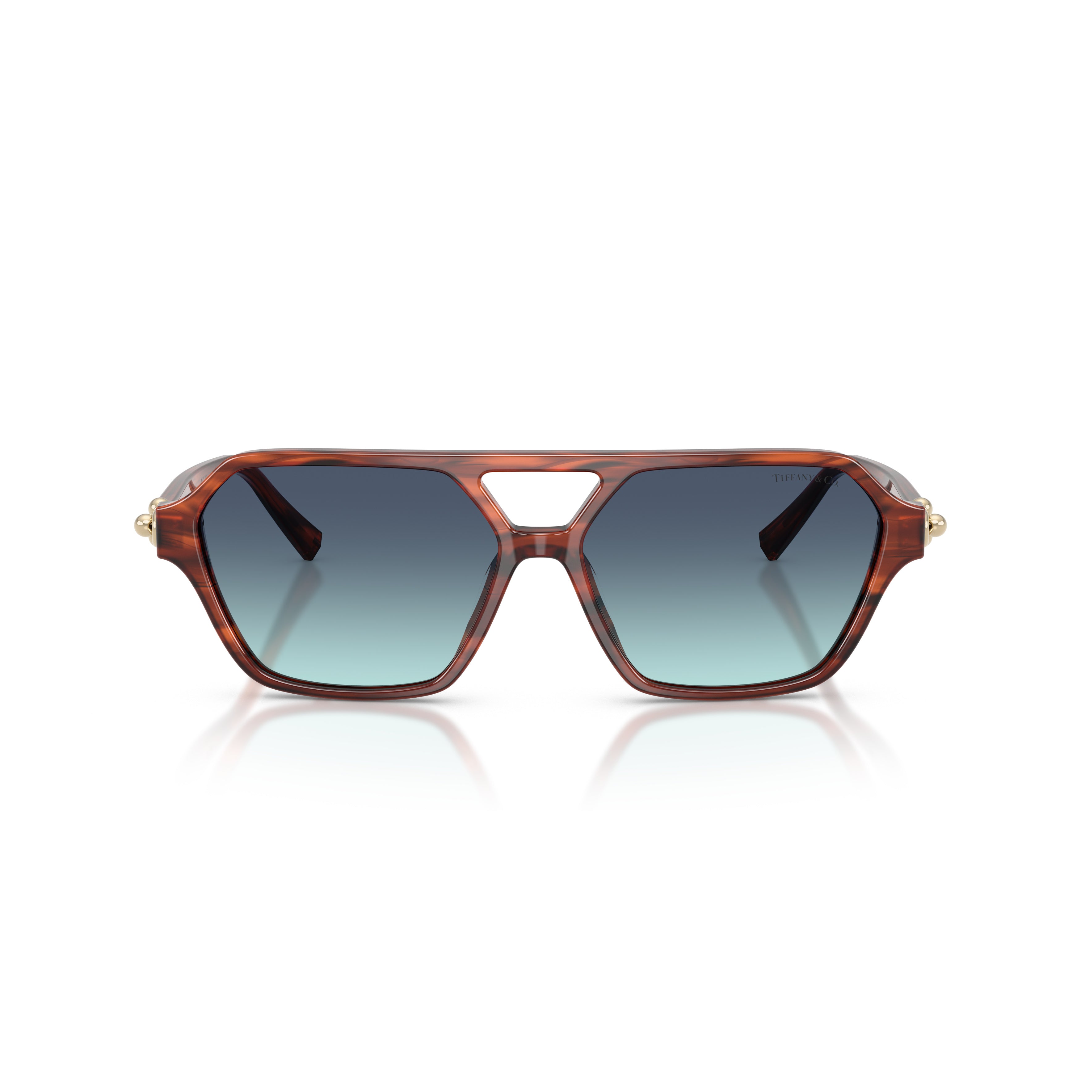 0tf4264u Geometric Tortoiseshell Sunglasses
