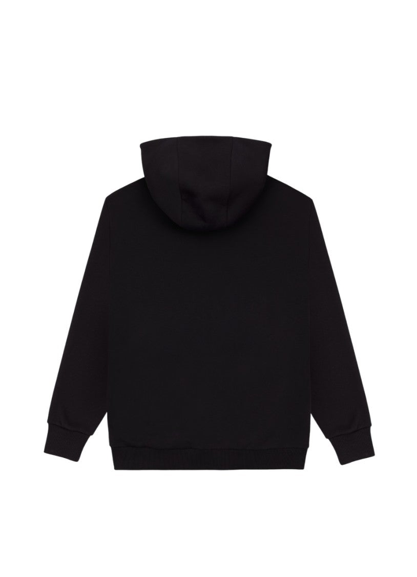 Oversized Hooded Sweatshirt With Glittered Logo