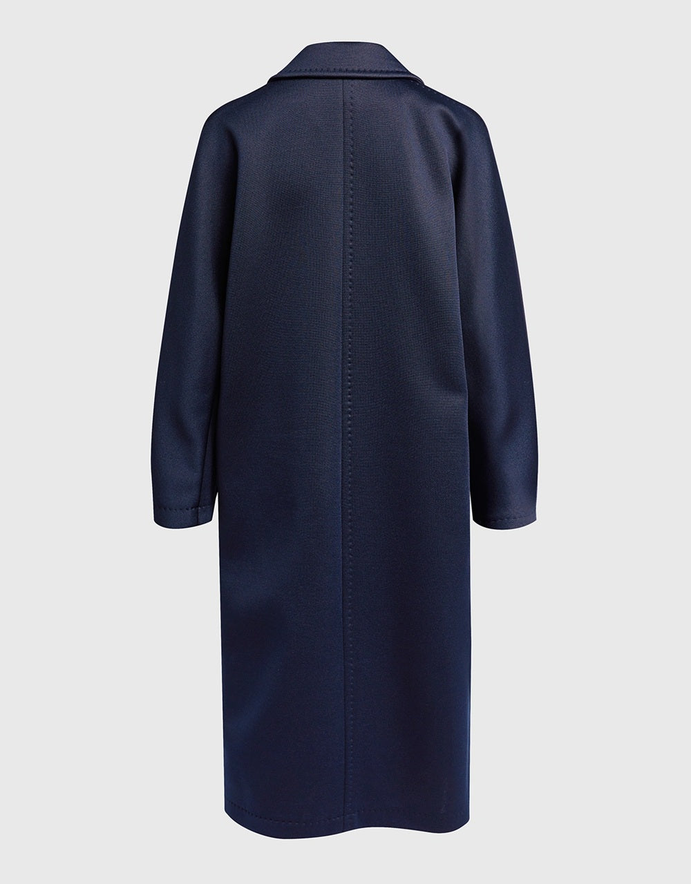 Double-Breasted Blue Coat with Classic Lapel