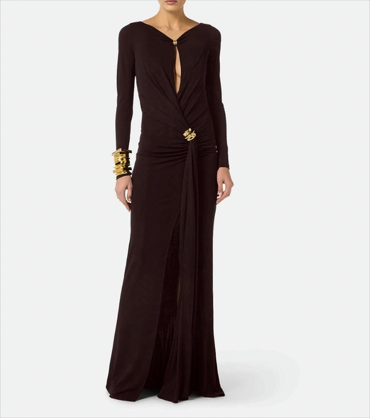 Red Carpet Dress With Jewel Details