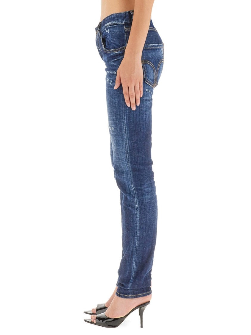 Slim-Fit Distressed Jeans