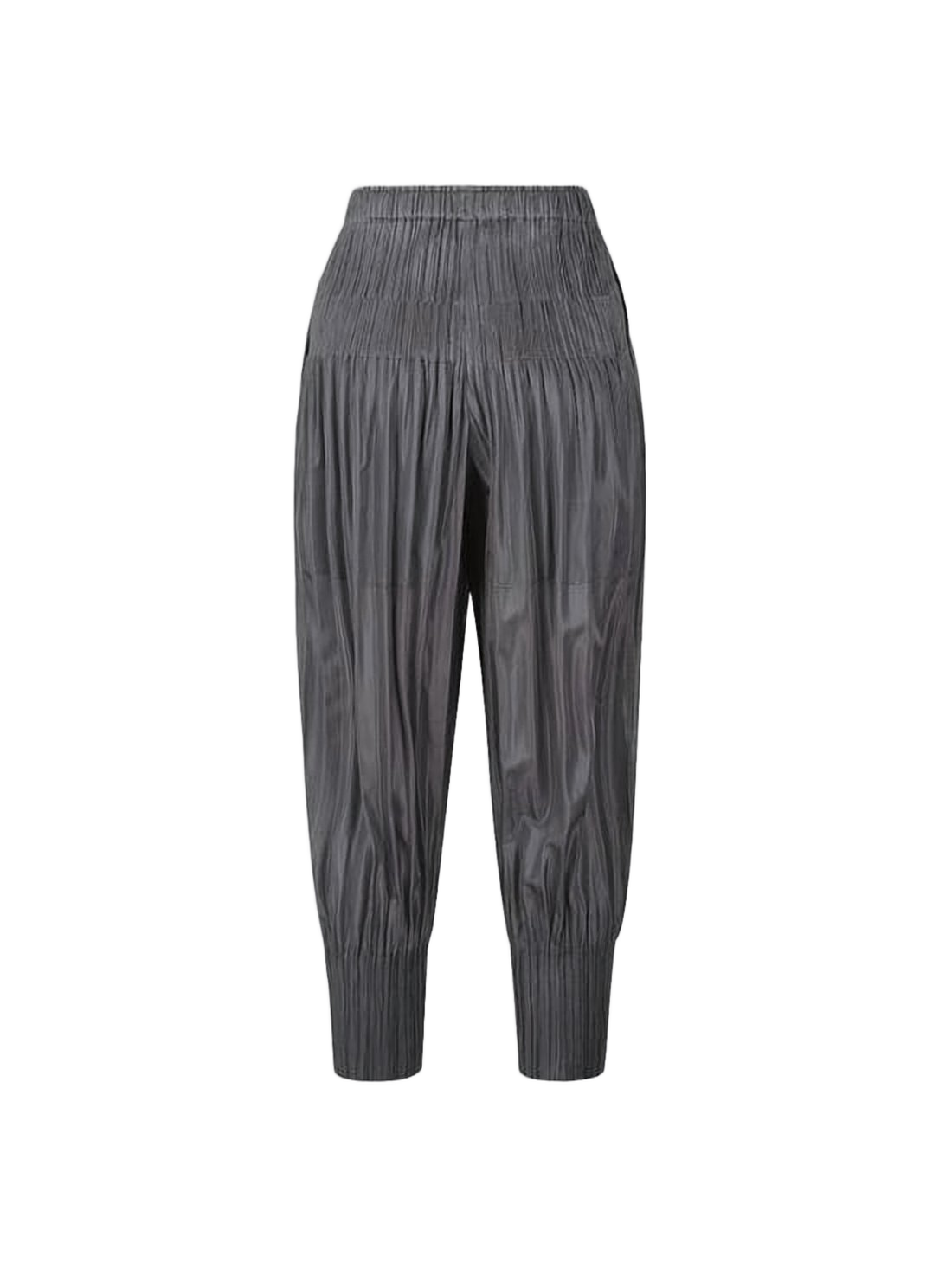 Pleated Track Pants with Relaxed Fit