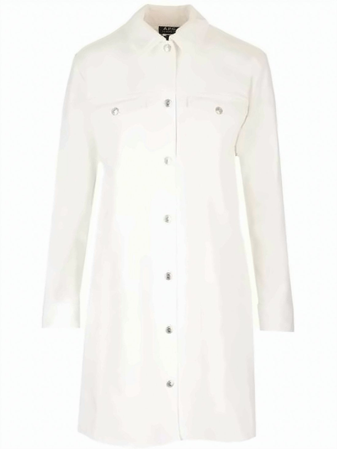 Button-Down Midi Dress with Chest Pockets