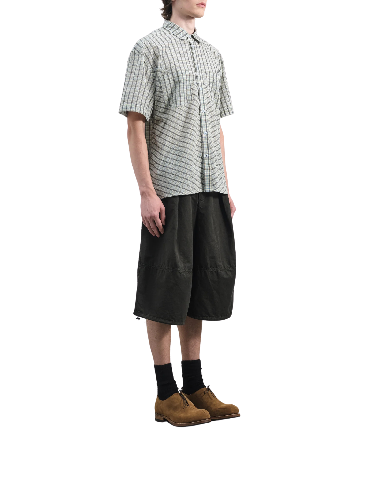 Dark Green Salba Shorts