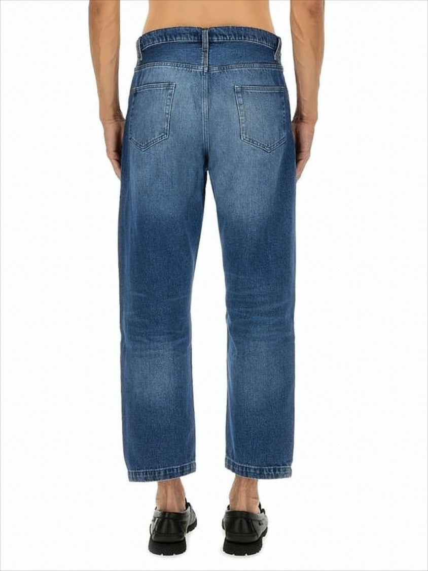 Relaxed Fit Straight-Leg Denim Pants