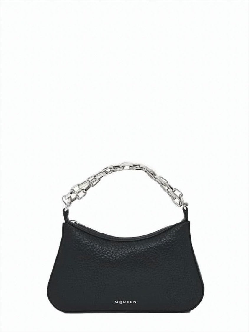 Textured Calf Leather Shoulder Bag