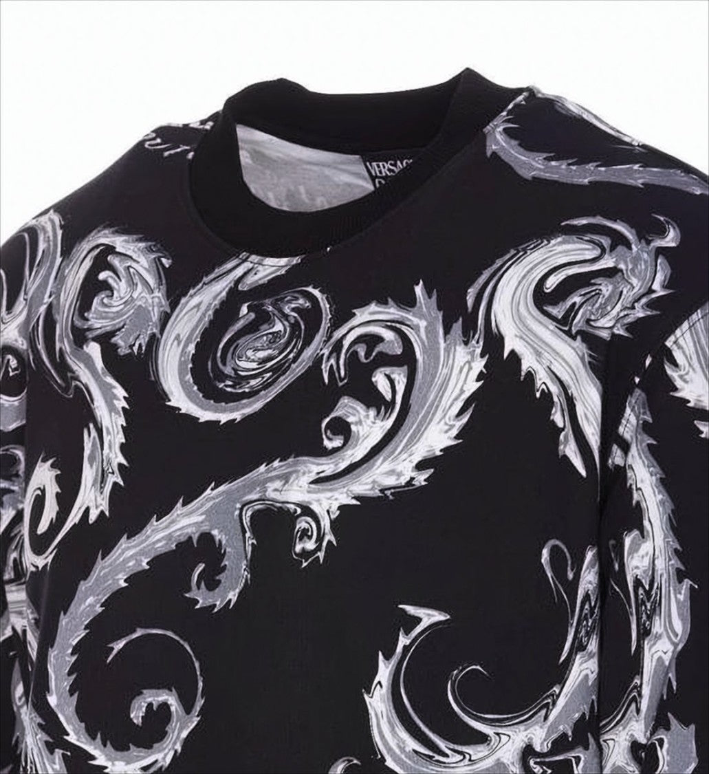 Long-Sleeve Baroque Pattern Versace T-Shirt