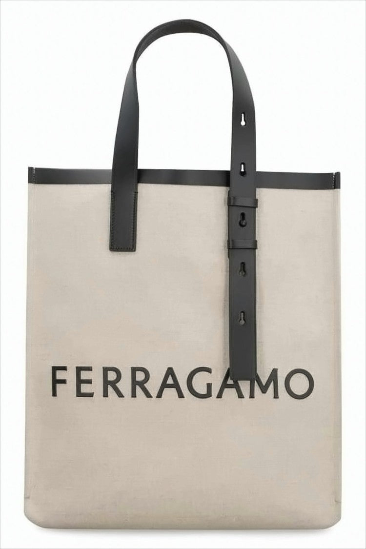 Structured Canvas Tote Bag