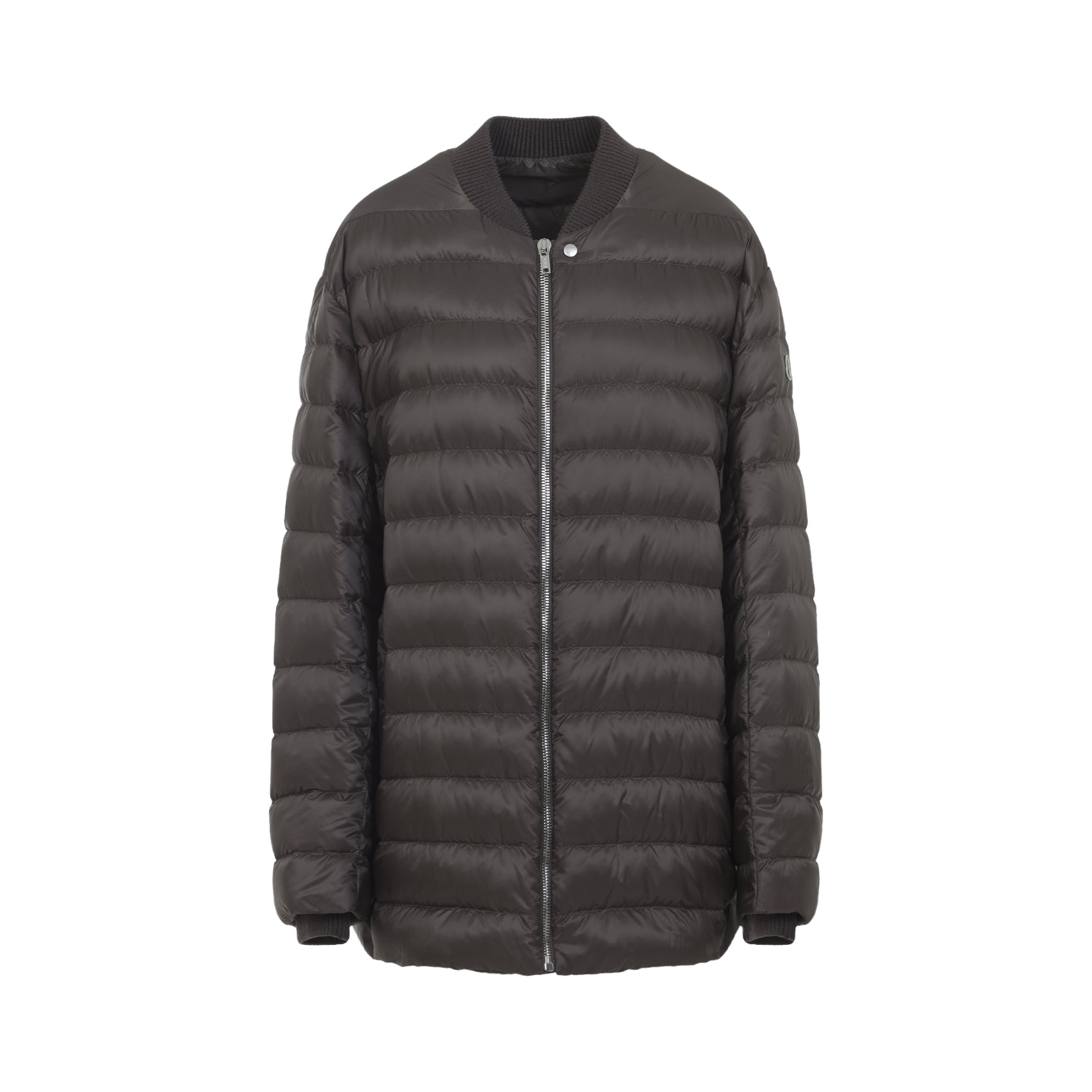 Oversized Flight Parka With Rib-Knit Wool Blend Collar
