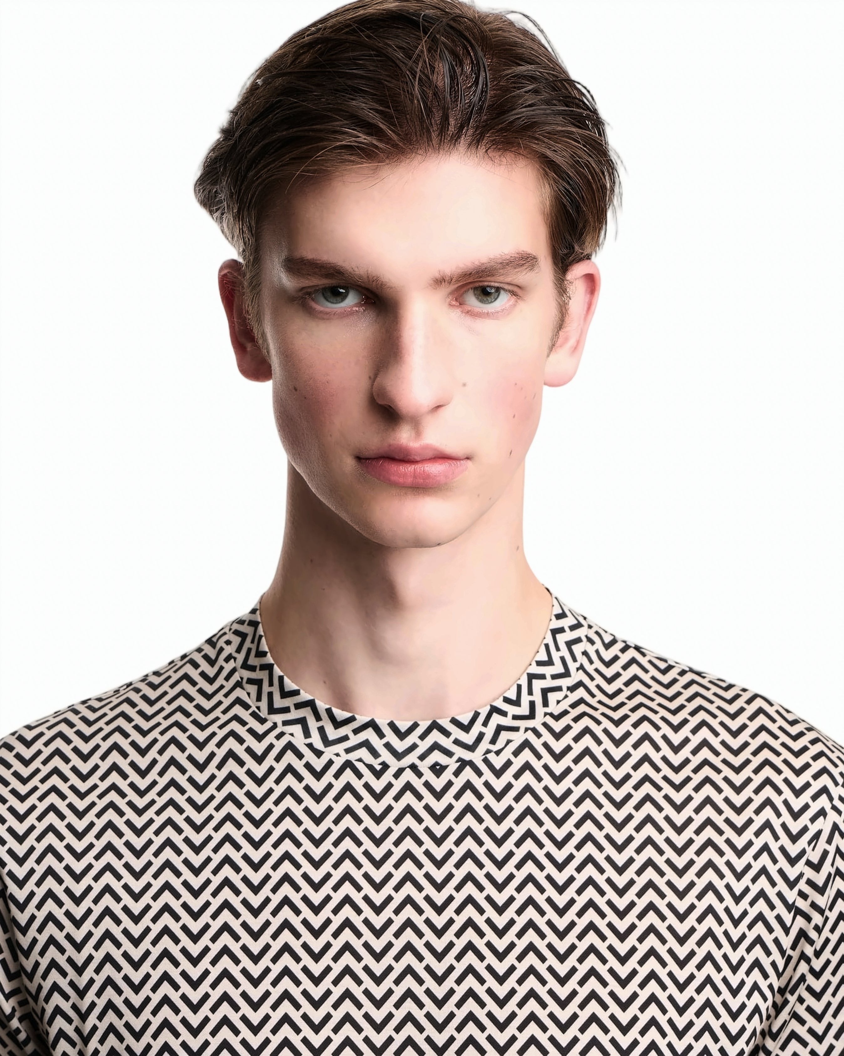 Lyocell Blend Jersey Print T Shirt