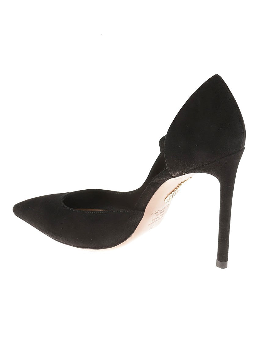 Pointed Toe Pumps With Bow Detail