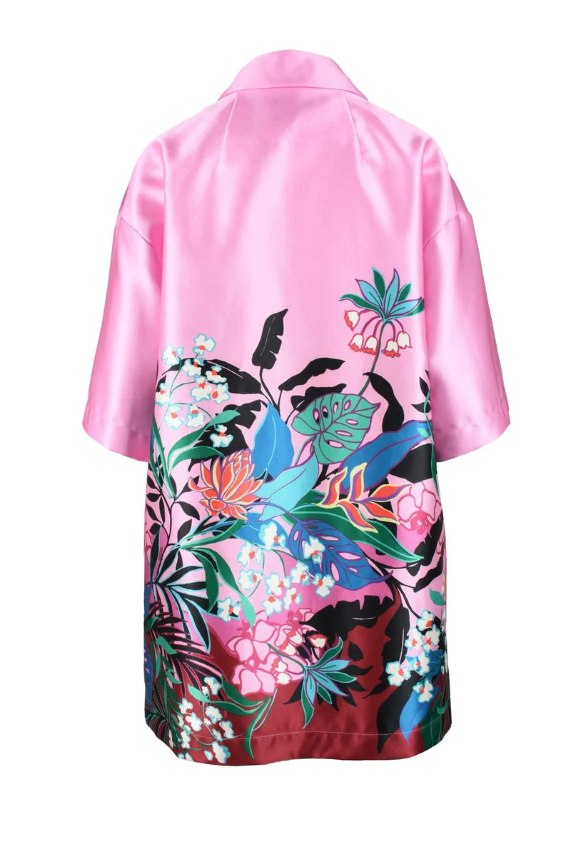 Satin Coat - Pink