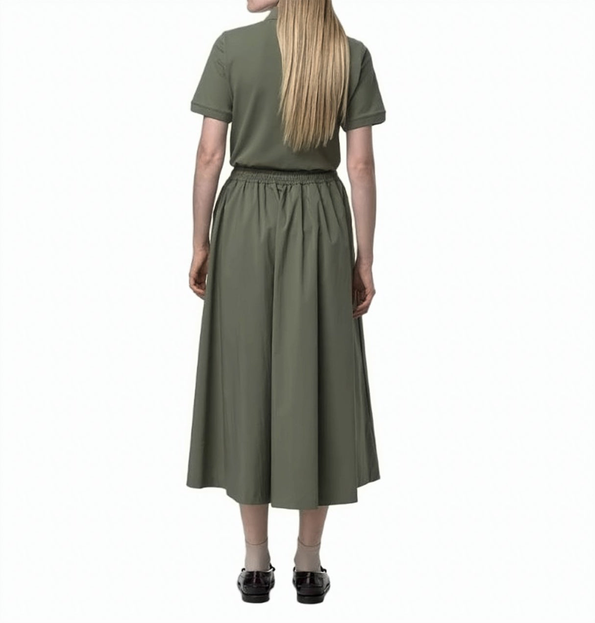 Mosella Stretch Poplin Long Skirt