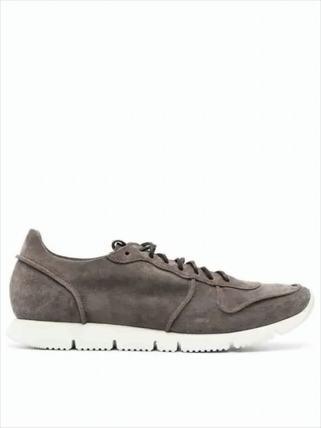 Low-Profile Suede Sneakers with Vibram Sole