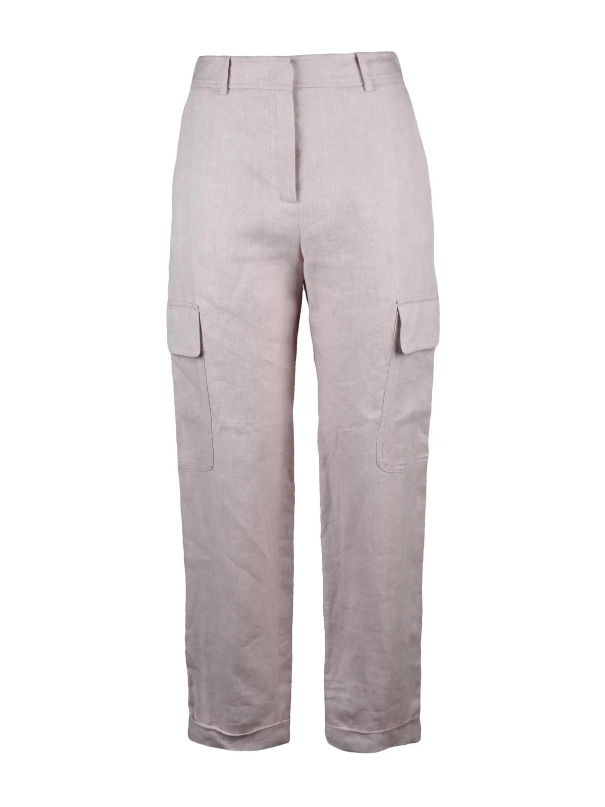 Eleventy Linen Cargo Trousers - Pink