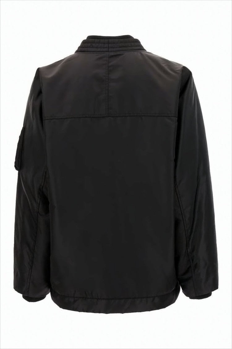 V-Neck Cropped Black Jacket