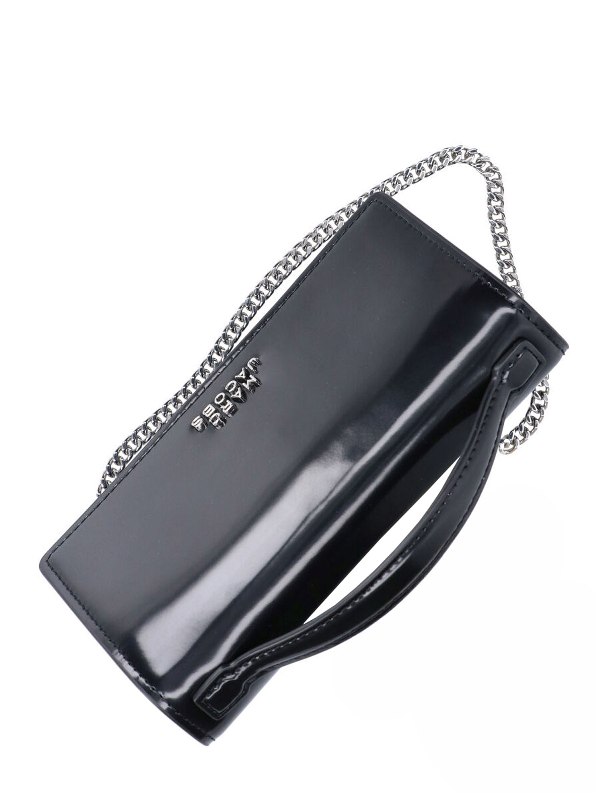 Black The Mirror Brushed Leather Handbag