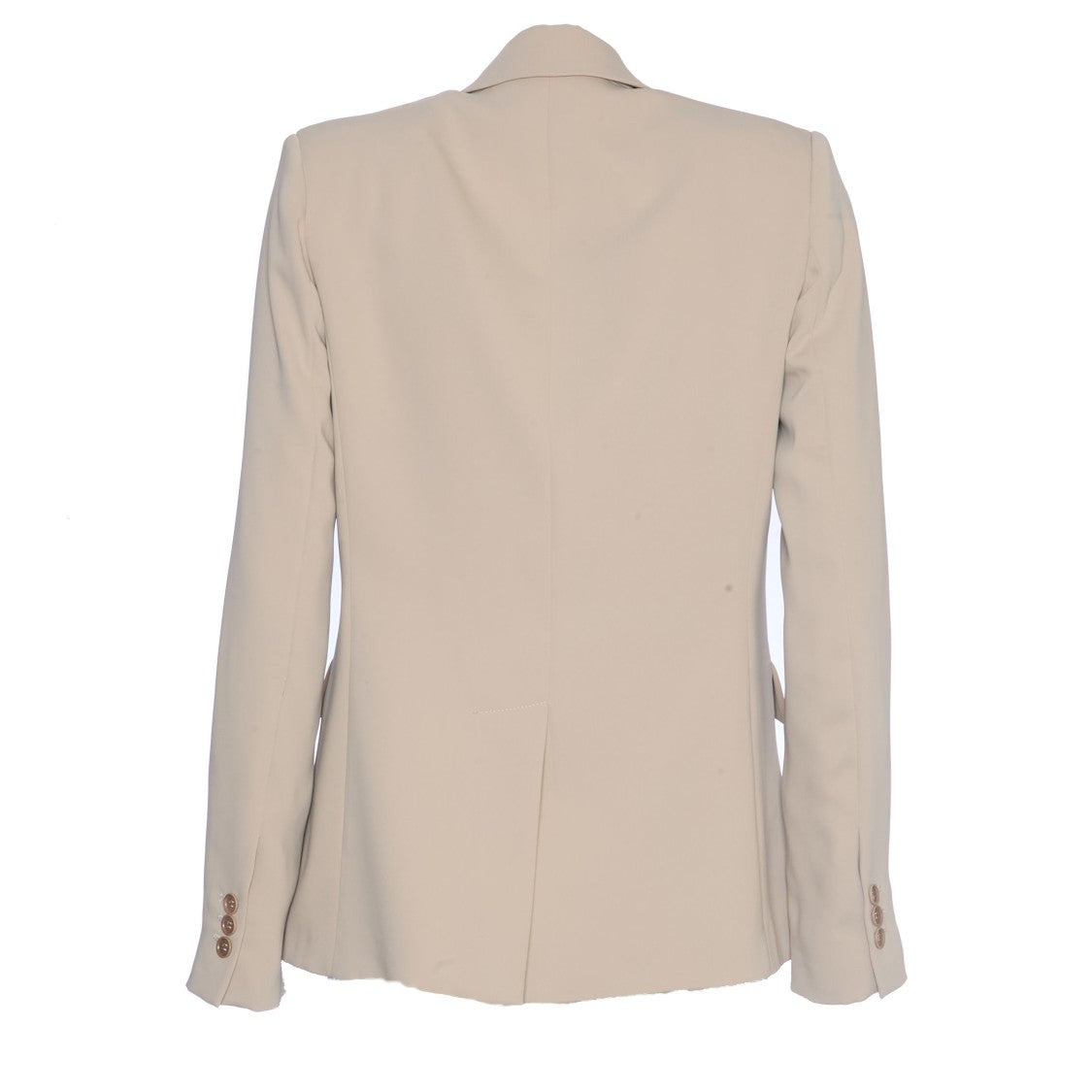 Single-Button Blazer With Tailored Silhouette In Sabbia