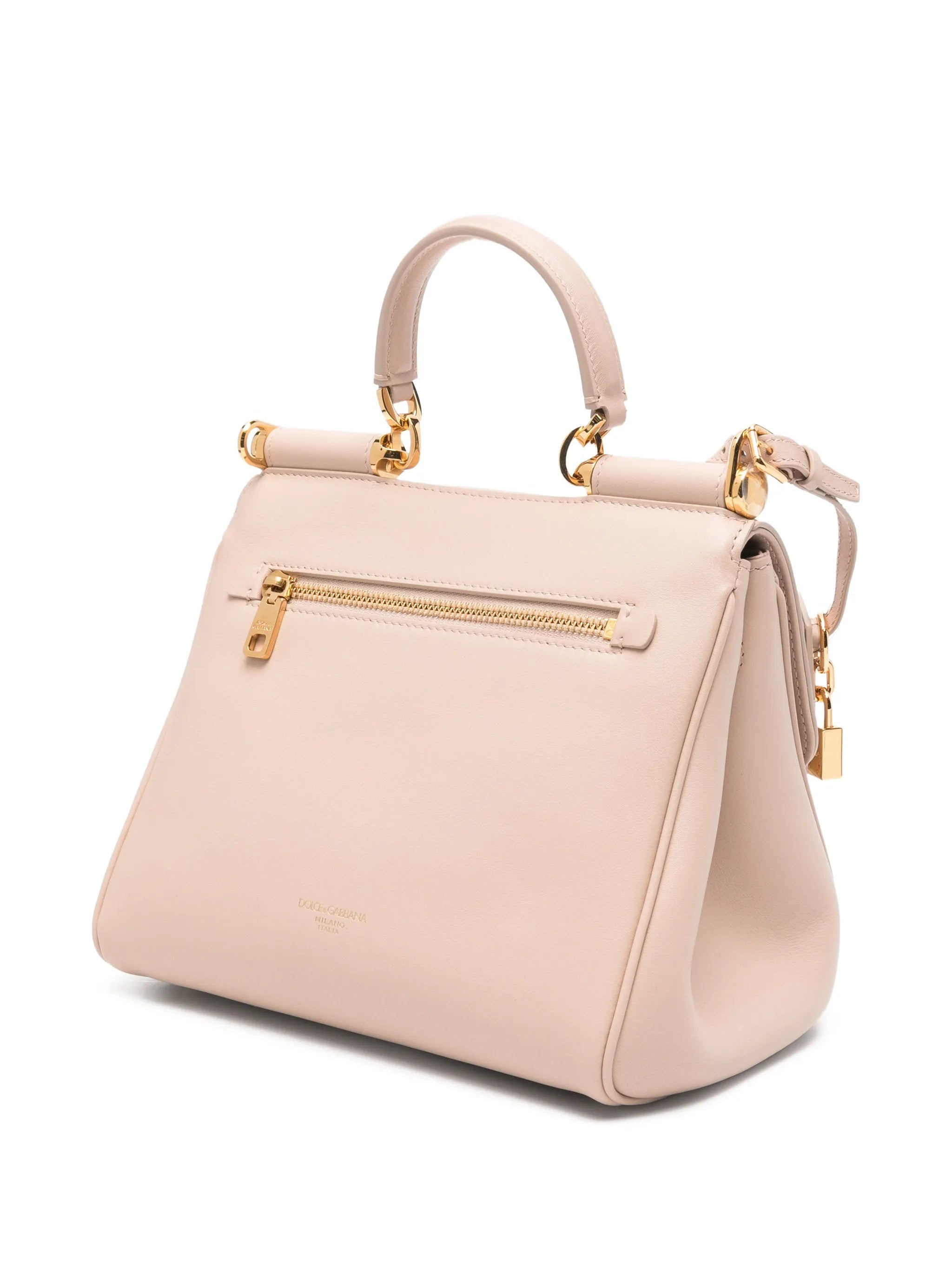 Neutrals Vit. Plonge Structured Leather Handbag
