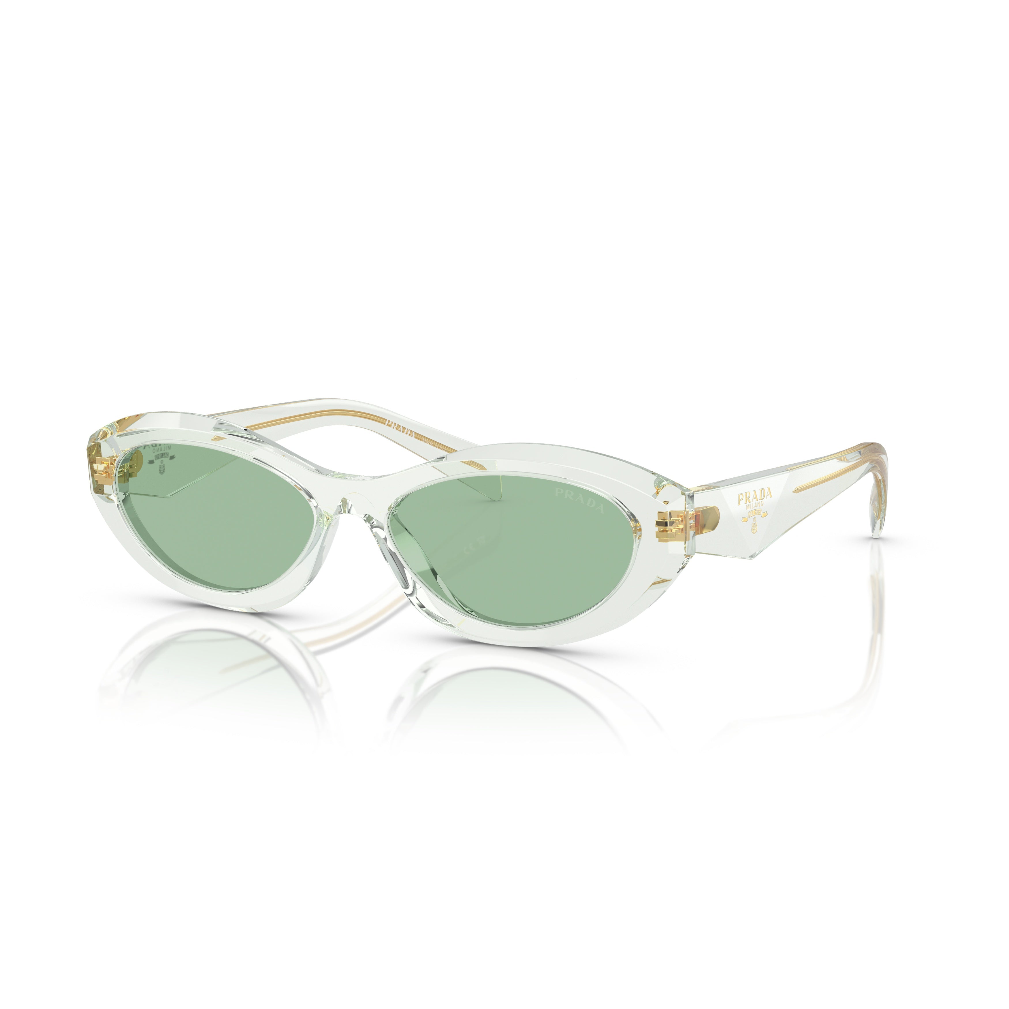0pr 26zs Translucent Acetate Oval Sunglasses