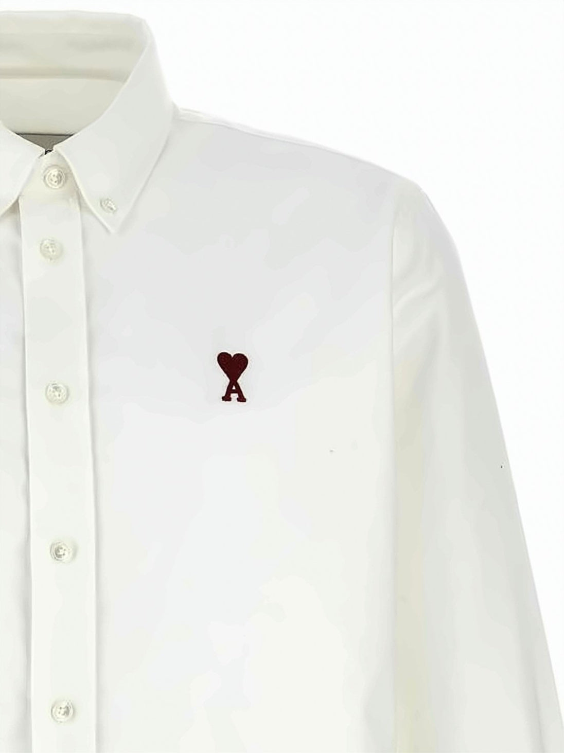 Classic Button-Up Shirt With Embroidered Detail