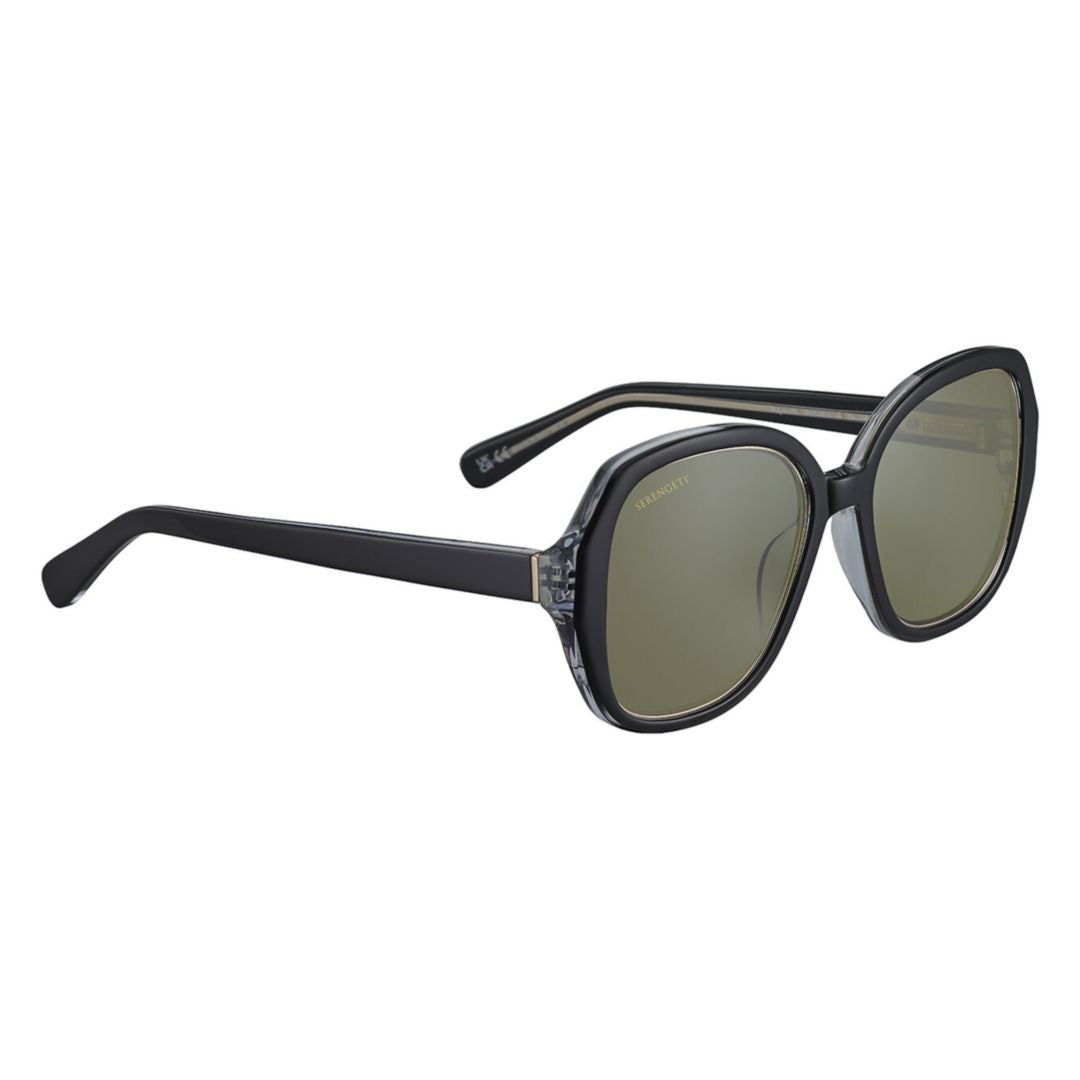 Hayworth Oversized Geometric Frame Serengeti Sunglasses