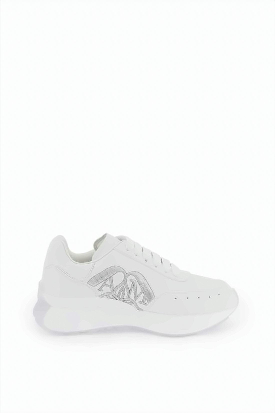 Minimalist White Leather Alexander McQueen Sneakers