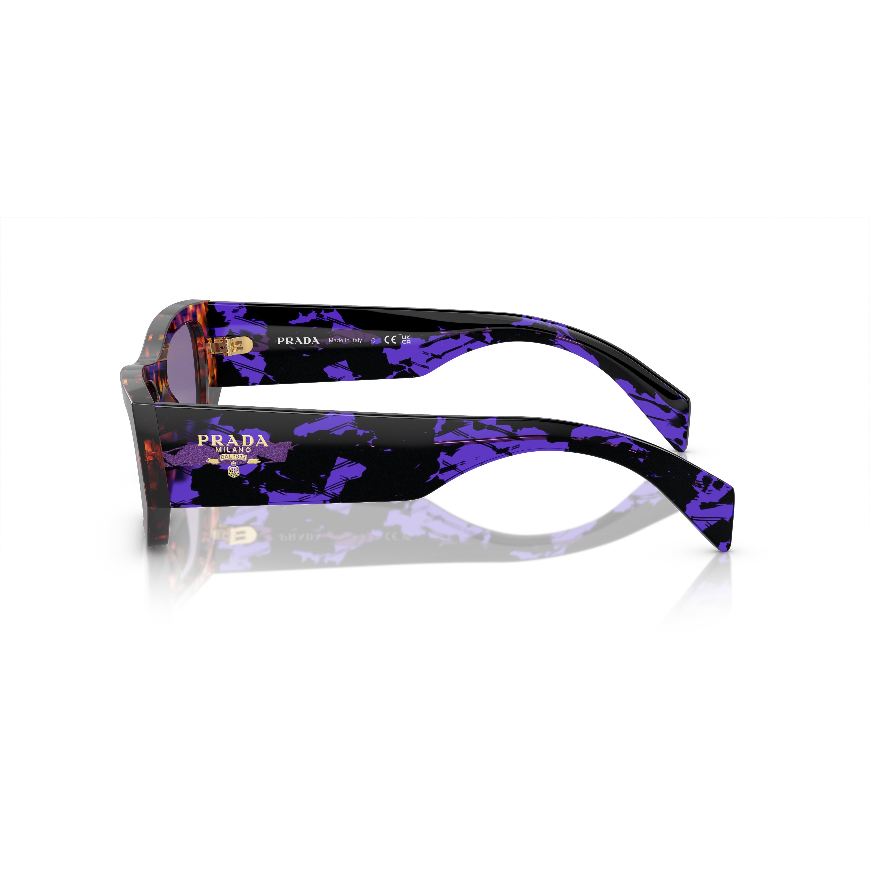 0pr A01s Rectangular Tortoiseshell-Patterned Acetate Sunglasses