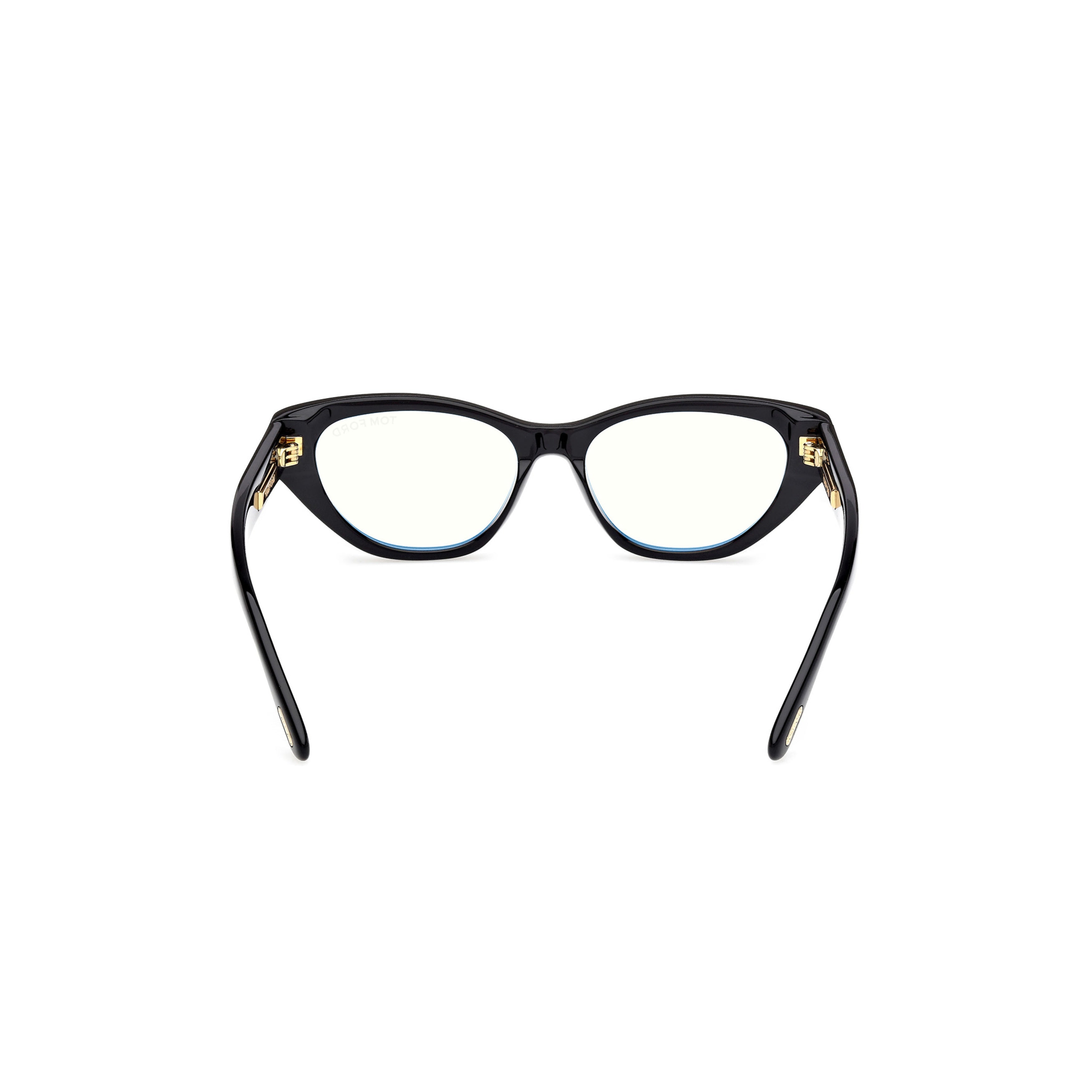 Ft6079-B Glossy Black Cat-Eye Eyeglasses