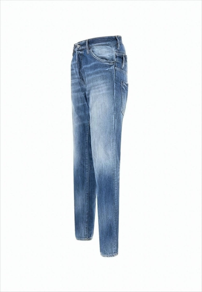 Slim-Fit Distressed Denim Jeans