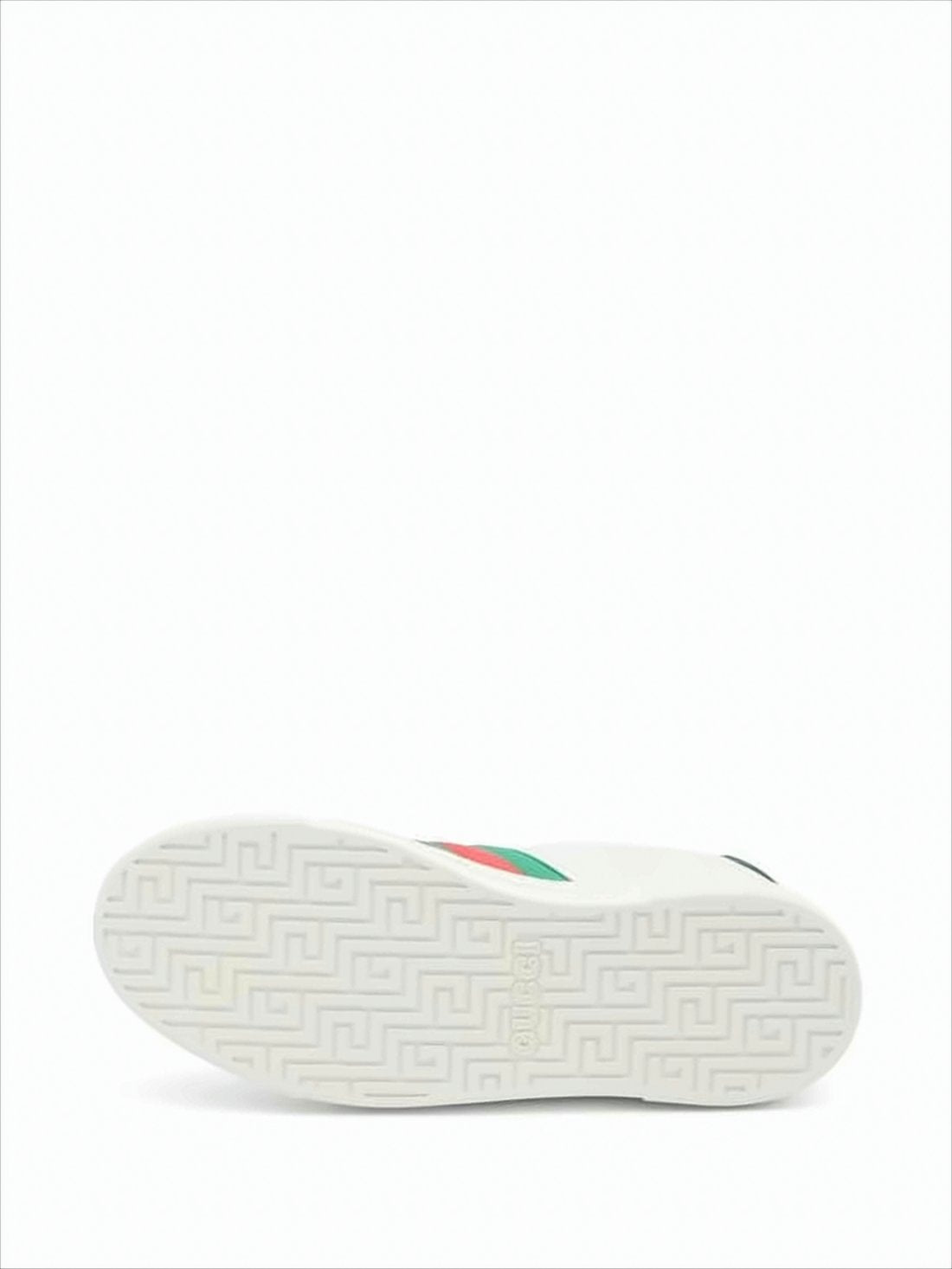 Leather Low-Top Sneakers with Bold Stripes