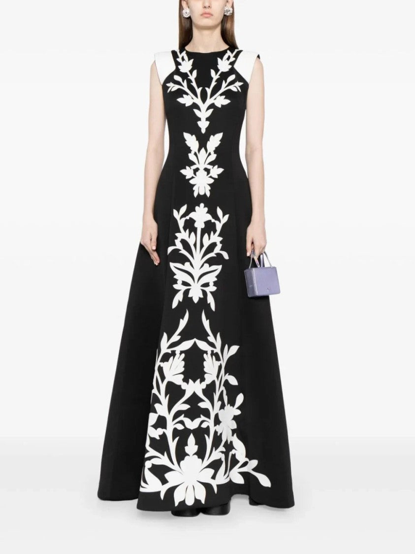 Neoprene Dress With Matching Embroidery