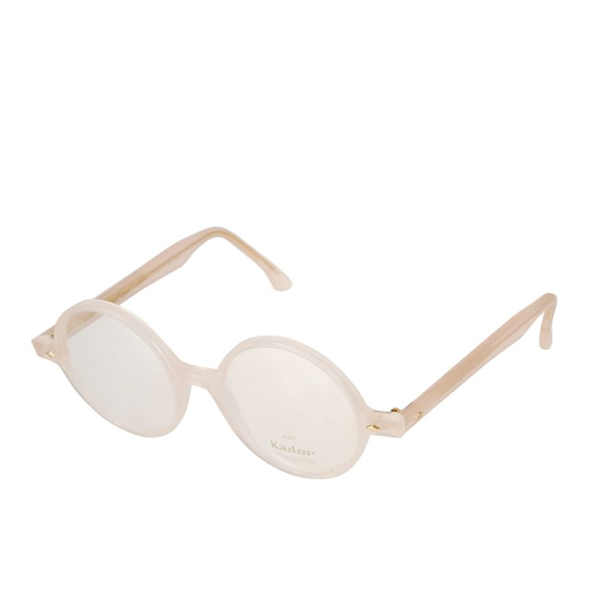 Rondo Translucent Beige Round Frame Kador Sunglasses