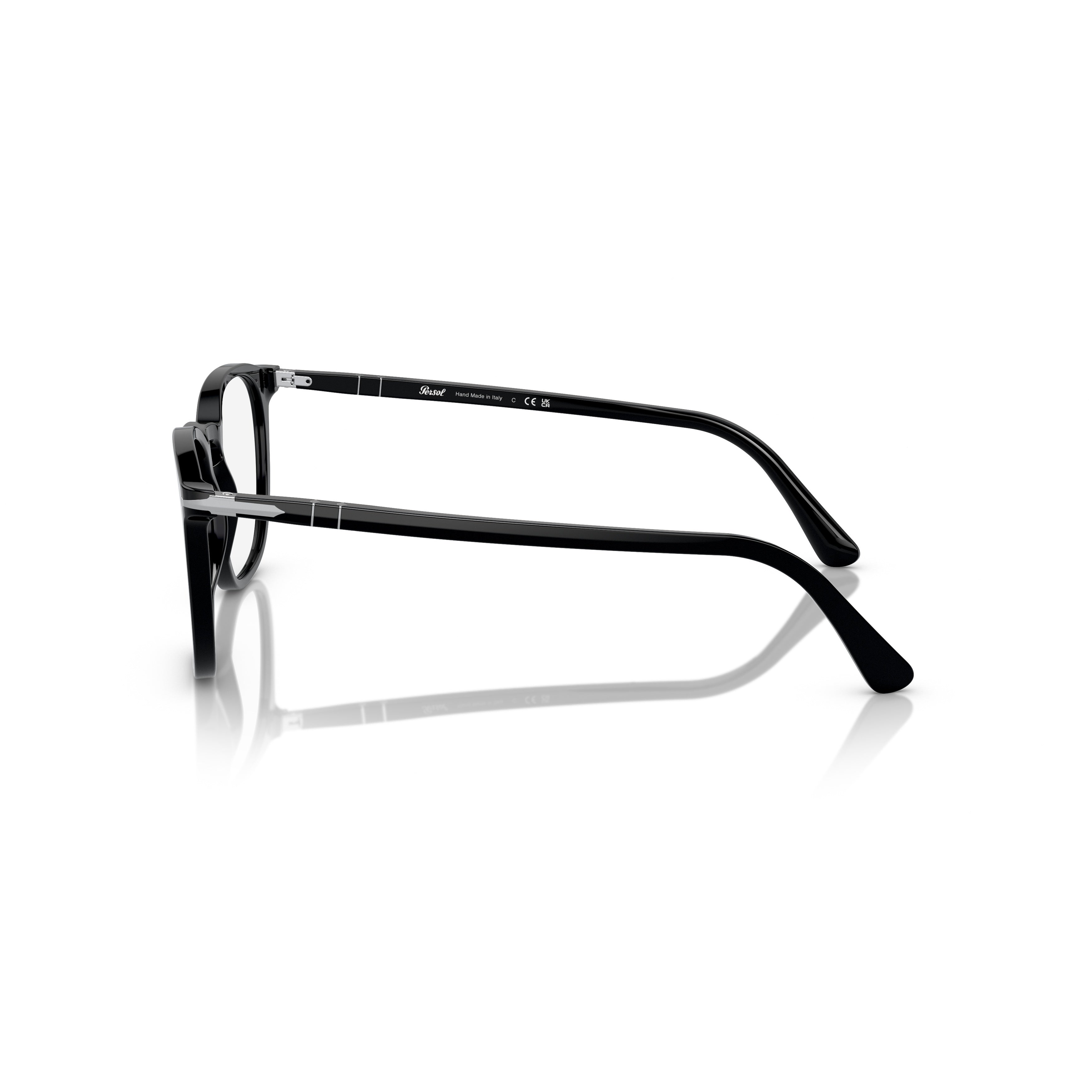 0po3318v Rounded Square Acetate Eyeglasses with Polished Finish