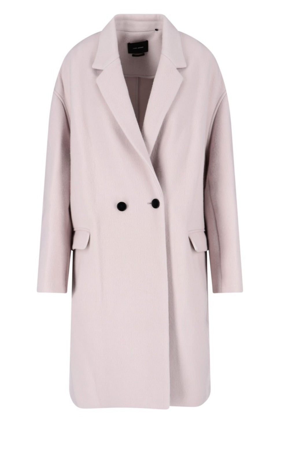 Boxy Pink Jacket With Double-Breasted Front