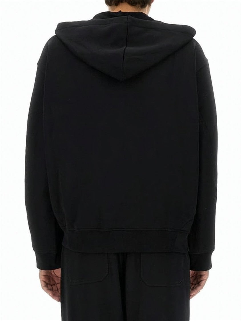 Relaxed Fit Hoodie with Drawstring Hood and Kangaroo Pocket