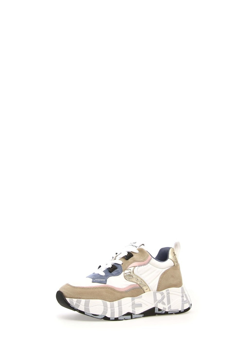 Beige Sneakers With Sporty Detailing