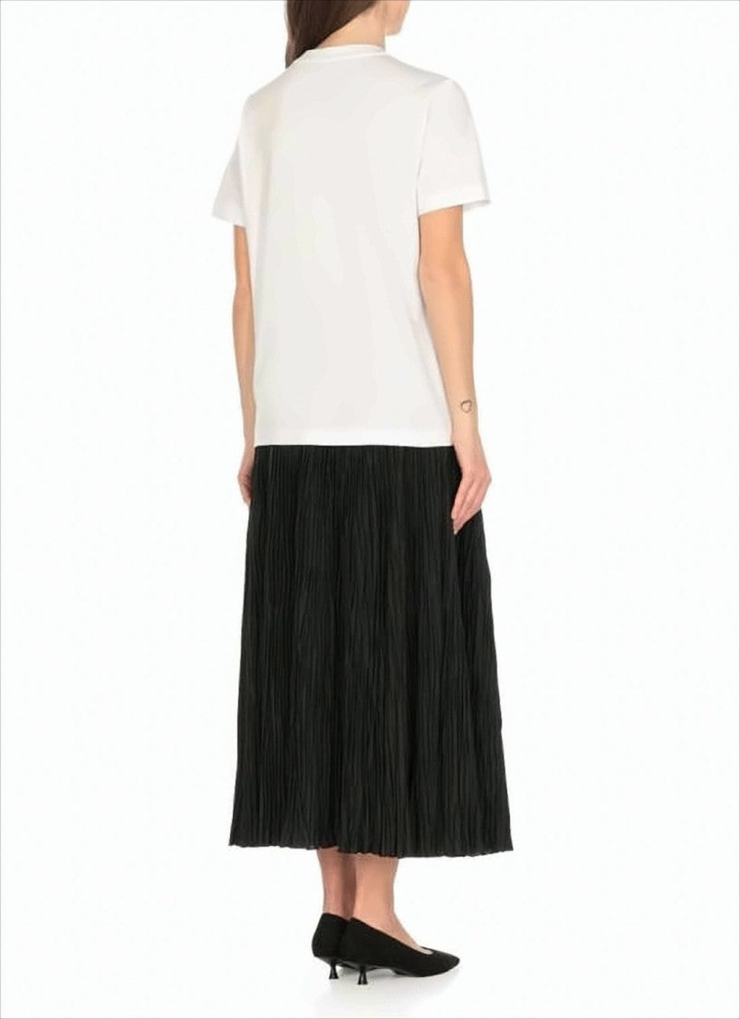 Relaxed-Fit White Cotton T-Shirt with Embroidered Logo