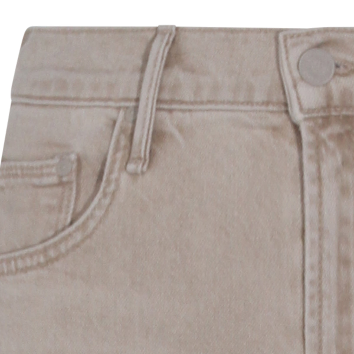 Straight-Leg Beige Jeans with