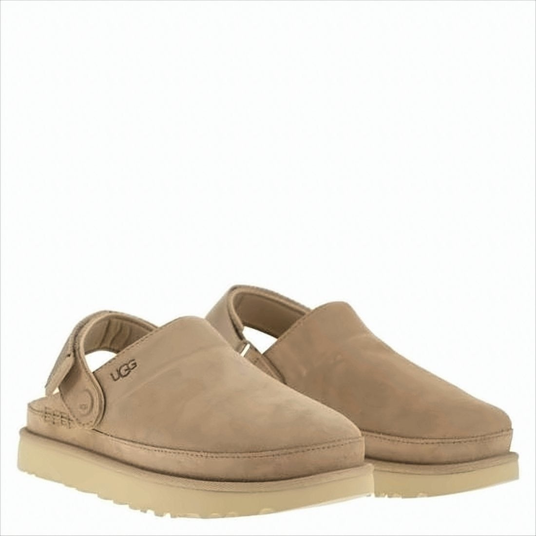 Suede Slip-On Mules with Textured EVA Sole
