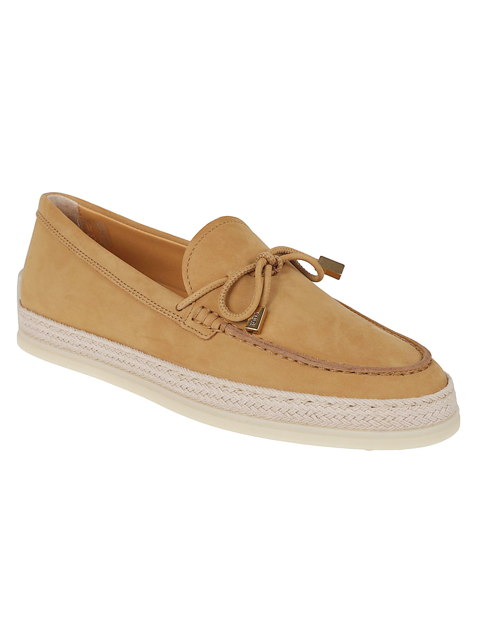 Moccasin-Style Flat Shoes In Soft Nubuck