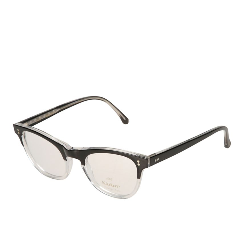 Janet Rectangular Two-Tone Eyeglasses with Metallic Accents
