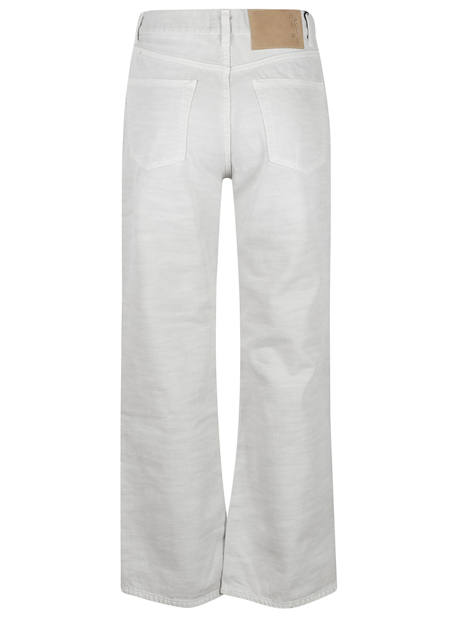 Wide-Leg White Pants