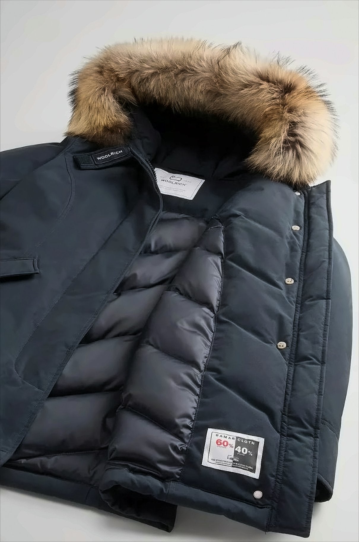 Arctic Raccoon Parka With Teflon Coating