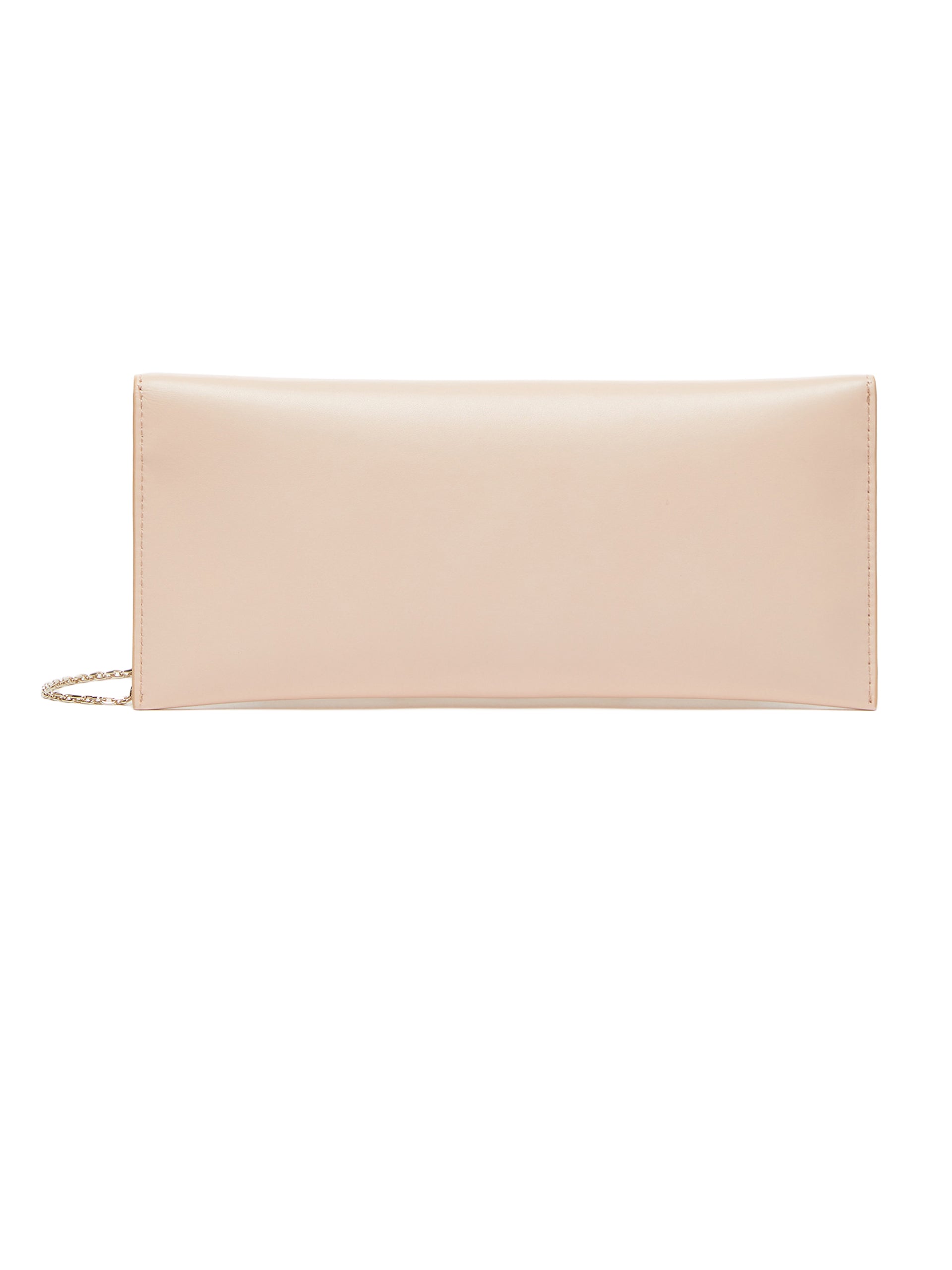 Leather Clutch with Flap Closure