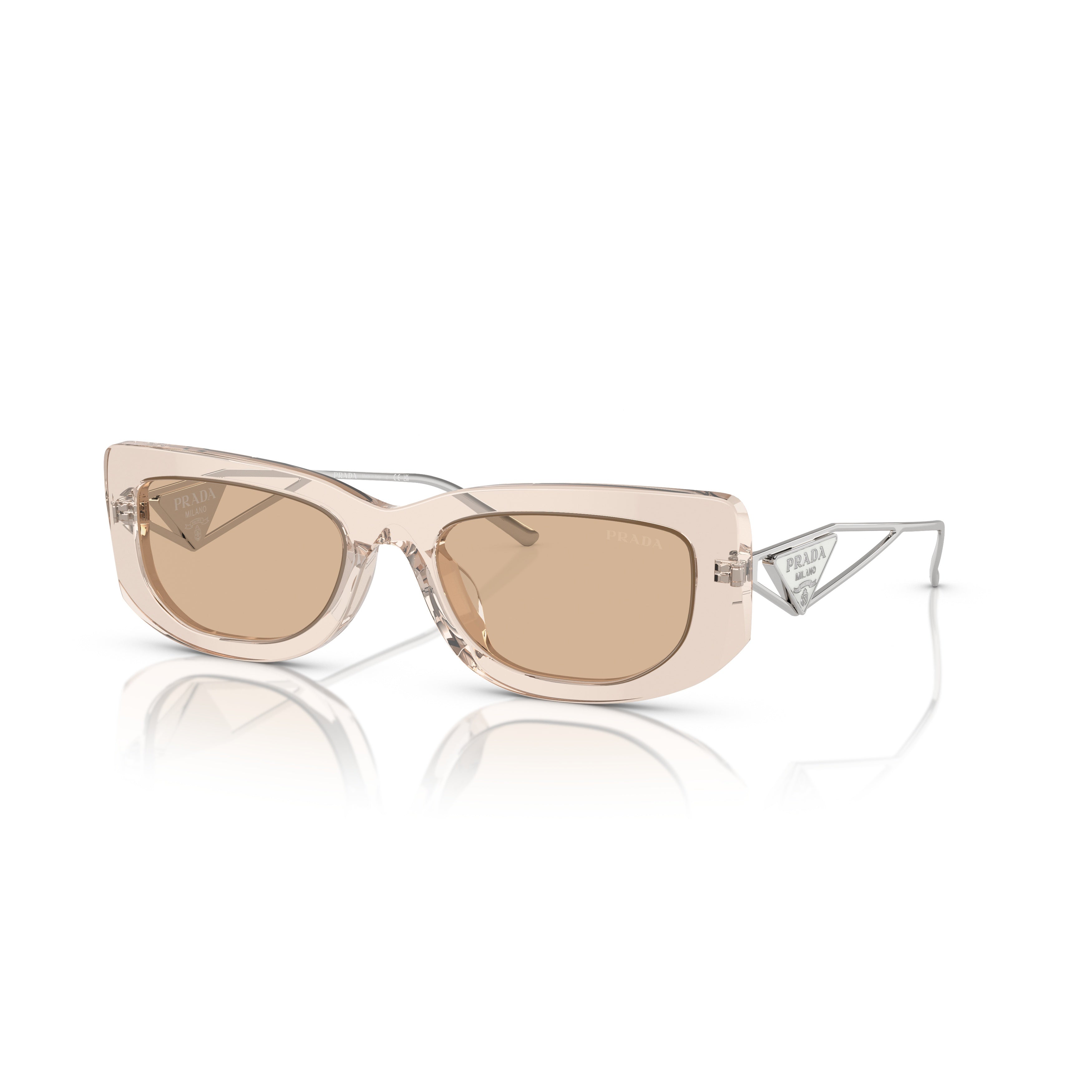 0pr 14ys Translucent Acetate Rectangular Sunglasses