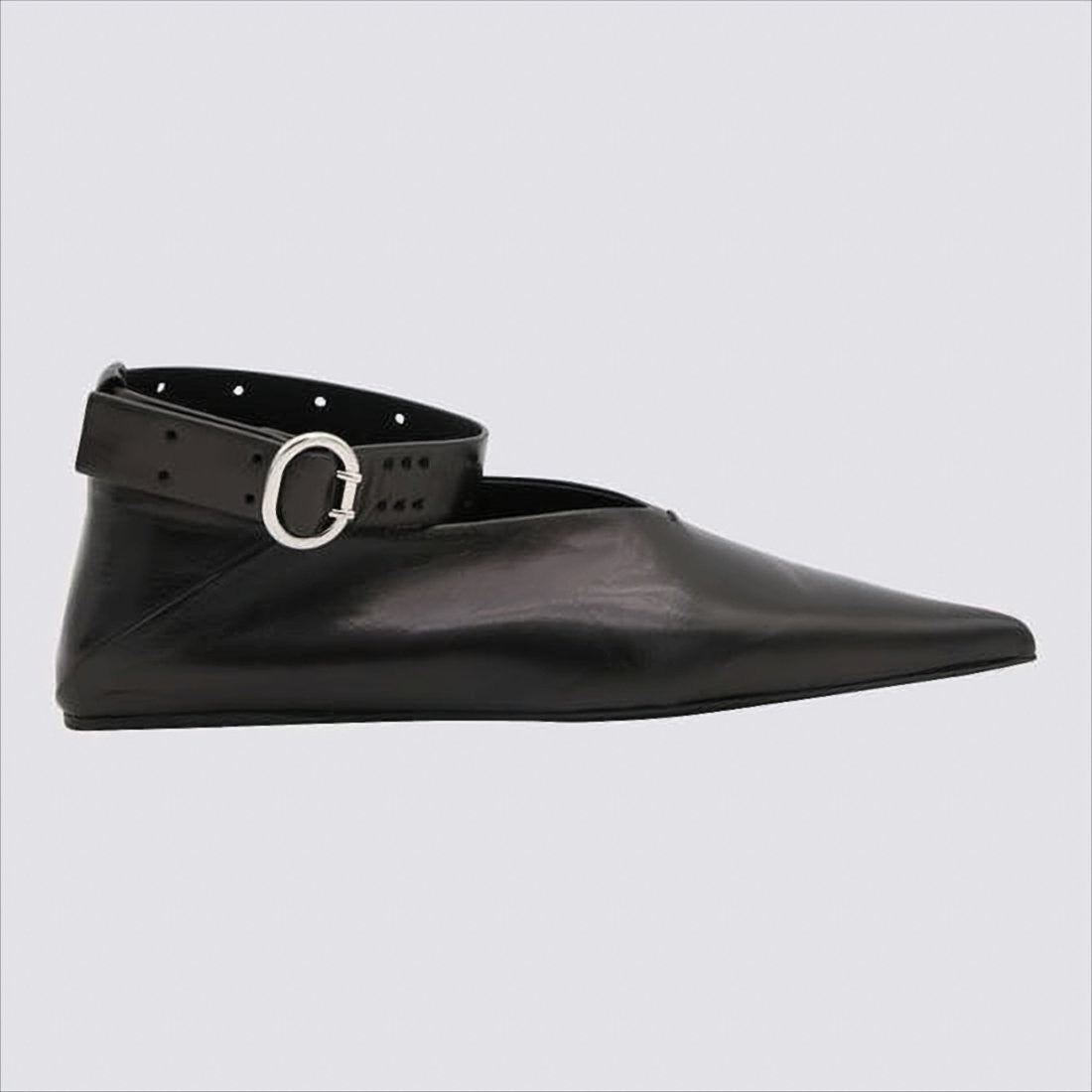 Pointed Toe Flats with Ankle Strap